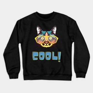 Cool cat design Crewneck Sweatshirt